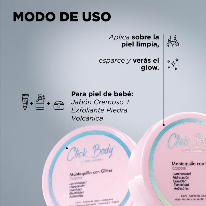 MANTEQUILLA CON GLITTER